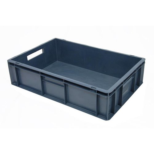 Caixa Euronorm, fechada, 27 litros, empilhável, 600x400x150mm