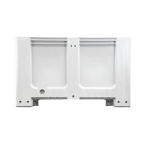 Palote de plástico, 610 l, fechado, 4 pés, 1200x1000x760mm