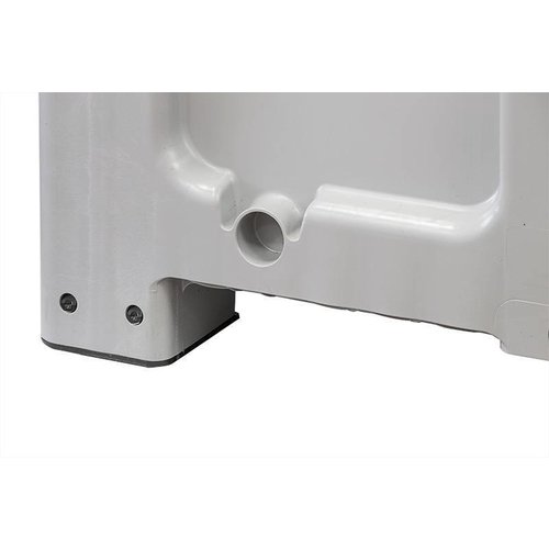 Palote de plástico, 610 l, fechado, 4 pés, 1200x1000x760mm