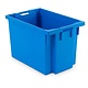 Caixa de plástico, fechada, empilhável, 70 litros, encaixável, 600x400x400mm