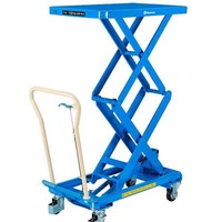 Bishamon Mesa elevatória dupla tesoura Bishamon BI-LT-15W BX, força de elevação de 150 kg, plataforma 815x500mm