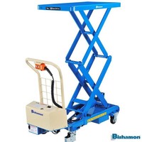Bishamon Mesa tesoura elevatória elétrica Bishamon BI-LT-BX-15WB, força de elevação de 150 kg, plataforma 815x500mm