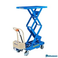 Bishamon Mesa tesoura elevatória elétrica Bishamon BI-LT-BX-50-WB, força de elevação de 500 kg, plataforma 1010x520mm