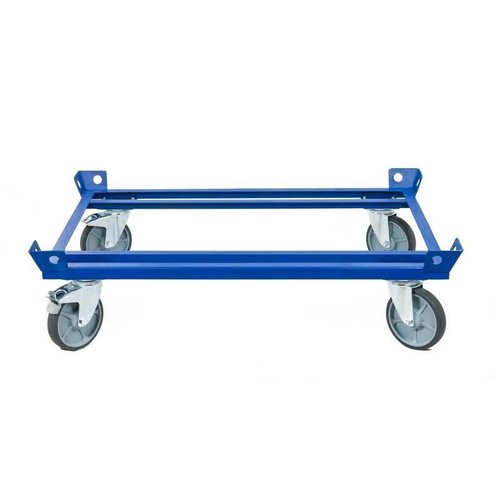 Dolly metálico para Gitterbox, 500 kg, Rodízios com travão, 1260x860x320mm