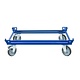 Dolly metálico para Gitterbox, 500 kg, Rodízios com travão, 1260x860x320mm