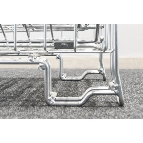 Contentor metálico, rebatível, galvanizado, 600 kg, 1200x1000x1200mm