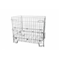 Contentor metálico, rebatível, galvanizado, 600 kg, 1200x800x1000mm