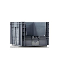 Caixa Euronorm, fechada, 99 litros, com pega aberta, 605x497x401mm