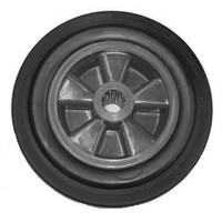 Matador Rodízio para carrinho de mão, em borracha, Ø 20 mm, 250x60mm