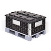 Colar de plástico para palete 1200x1200mm – 4 dobradiças