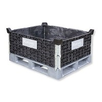 Colar de plástico para palete 1000x800mm - 4 dobradiças