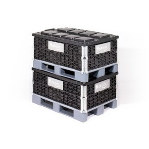 Colar de plástico para palete 1000x800 mm - 4 dobradiças