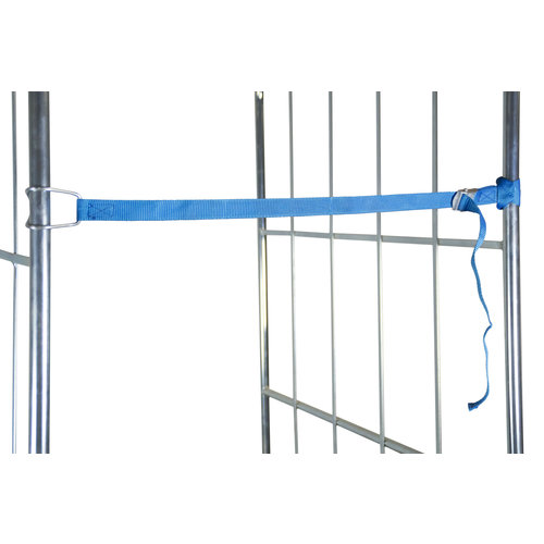 Cinta azul em tecido para roll container