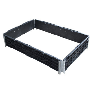 Colar de plástico para palete - 1200x800x200 mm - 4 dobradiças