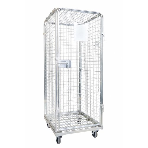 Roll container de segurança - 800x710x1800mm - fundo de metal