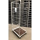 Roll container, de 3 laterais, galvanizado, 820x655x1900mm - Usado