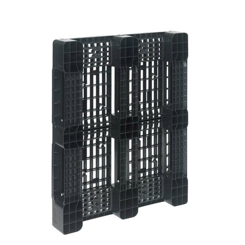 Palete de plástico 1200x1000x150mm - topo perfurado, PE reciclado