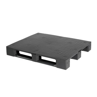 Palete de plástico 1200x1000x160mm - topo liso, PE reciclado