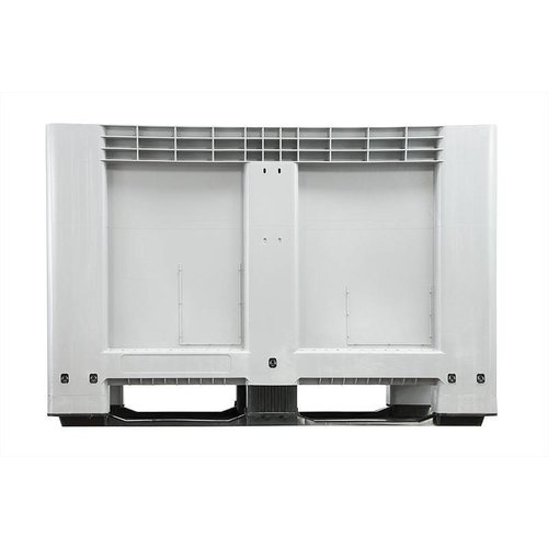 Palote de plástico 1200x800x800mm - fechado, 2 patins