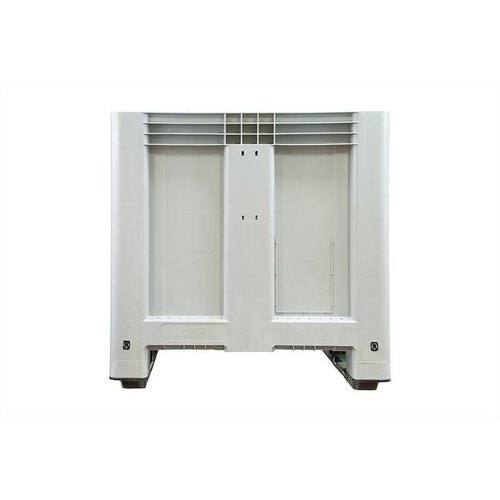 Palote de plástico 1200x800x800mm - fechado, 2 patins