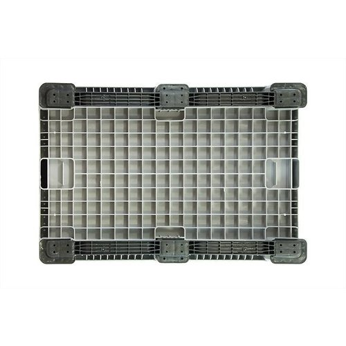 Palote de plástico 1200x800x800mm - fechado, 2 patins