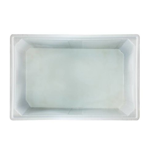 Palote de plástico 1200x800x800mm - fechado, 2 patins