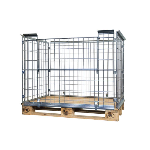 Colar metálico dobrável - 1220x820x870 mm - Empilhável