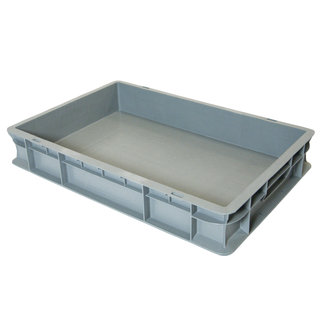 Caixa Euronorm fechada, 20 litros, plástico PP, 600x400x100mm  - Seminova