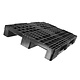 Palete de plástico 1200x800x150mm - 3 patins- topo perfurado