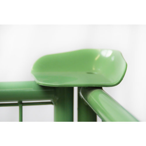 Colar em malha metálica para palete - 1200x800x1200 mm  - Aba articulada - Rebatível - Verde