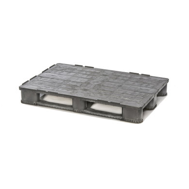 Palete pesada 1200x800x157 mm - plástico PP Reciclado, robusta