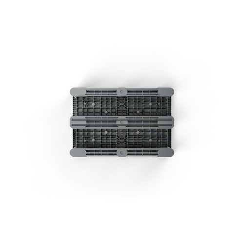 Palete pesada 1200x800x157 mm - plástico PP Reciclado, robusta