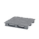 Palete 1200x1200x165 mm - plástico PP, pesada, 3 patins