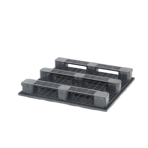 Palete 1200x1200x165 mm - plástico PP, pesada, 3 patins