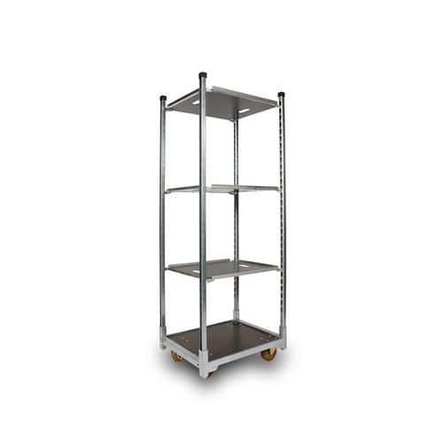 Roll container para plantas, 715x565x1900 mm - carrinho dinamarquês