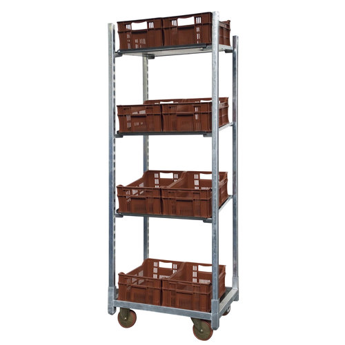 Roll container para plantas, 715x565x1900 mm - carrinho dinamarquês