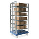 Prateleira de metal 800x660mm - para roll container