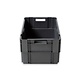 Caixa plástica empilhável, cinza,  600x400x300mm – capacidade 60 litros