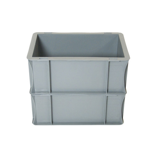 Caixa Euronorm, fechada, 5 litros, empilhável, plástico PP, 300x200x120mm