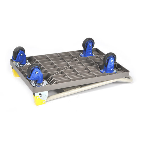 Carrinho de plataforma rebatível com pega de empurrar aberta - 710x450x1150mm