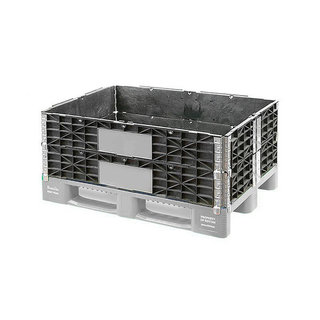 Colar de plástico para palete - 1200x800x200mm - 6 dobradiças