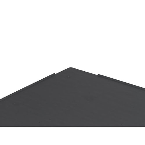 Palete de plástico 1200x1000x160mm - topo liso, PE reciclado