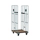 Roll container 800x680x1670mm - Fundo de madeira - Usado