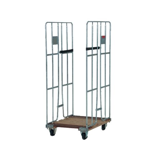 Roll container 800x680x1670mm - Fundo de madeira - Usado