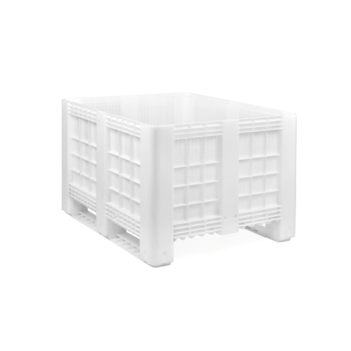 Palote de plástico 1200x1000x760mm - Fechado - 2 patins - Usado