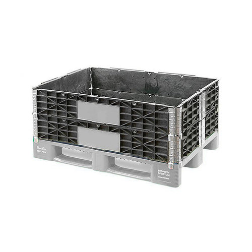 Colar de plástico para palete 1200x800x200mm - 6 dobradiças - Usado