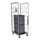 Roll container de 3 laterais 820x655x1900mm - base madeira