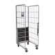 Roll container de 3 laterais 820x655x1900mm - base madeira