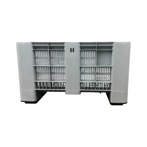 Contentor-palete em plástico perfurado, 4 pés, 1200x1000x580mm - 400L - Usado