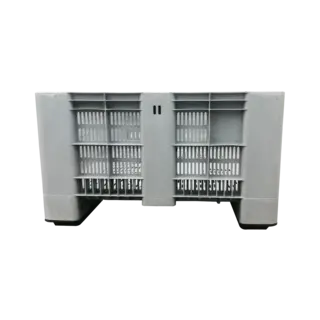 Contentor Palete Plástico | Perfurado, 4 pés, 1200x1000x580mm - 400L - Novo